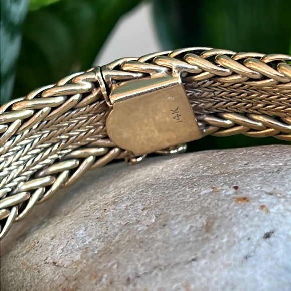 14 karat gold, Vintage, Bracelet - Picture 9 of 9